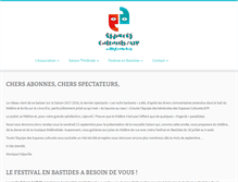 Tablet Screenshot of espaces-culturels.fr